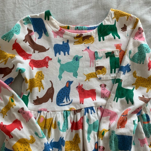 Mini Boden Multicolor Animal Print Dress - Picture 5 of 5